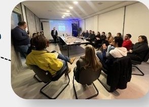 Encontro em empresa anfitriã